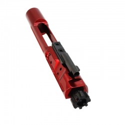 .223/5.56  Lightweight Competition Bolt Carrier Group Polished Aluminum - Red (Made in USA) 